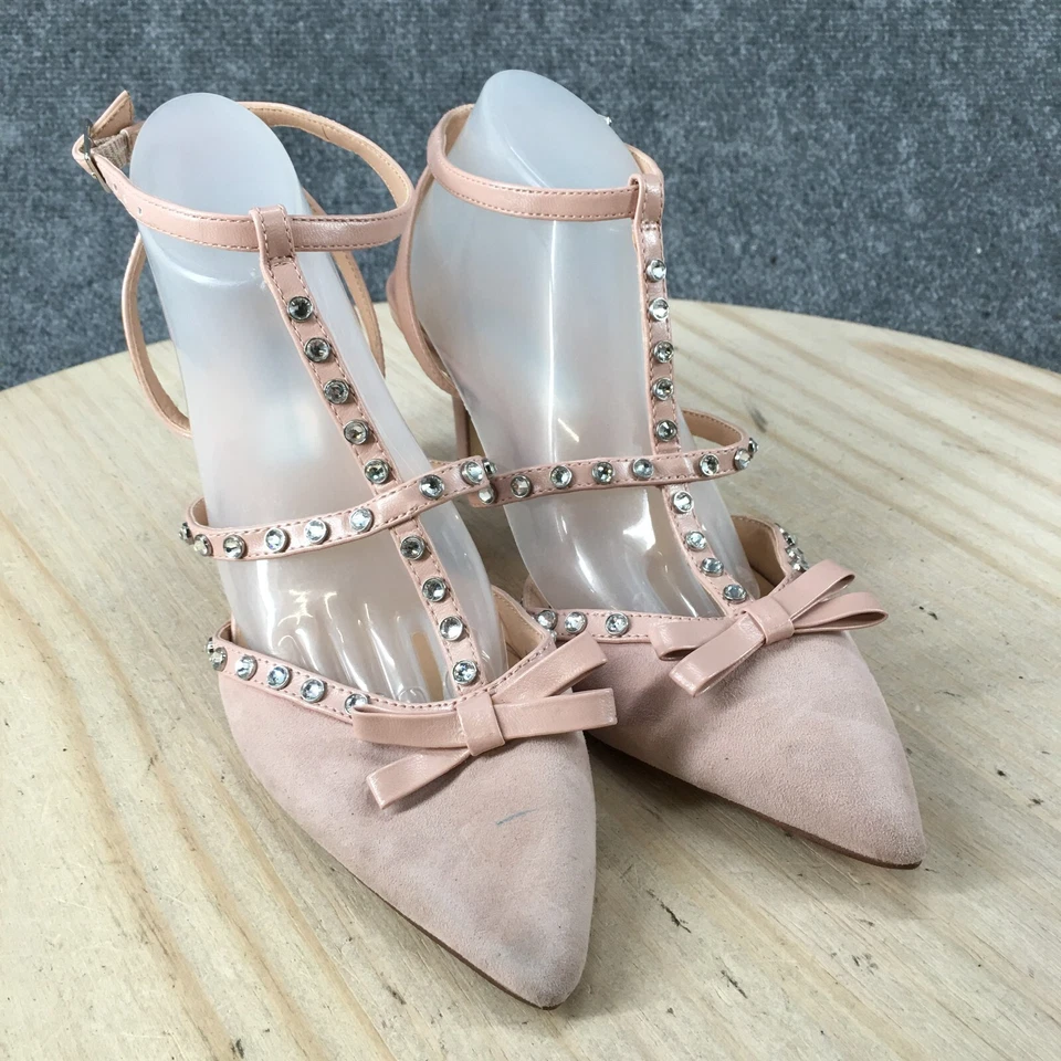 INC International Concepts Tacones Mujer 5.5 M Daniaa Punta Gladiador Rosa Foto 3 de 4