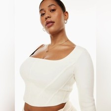 Wilfred NWT Cream Natalie Sweater Top Size Xlarge