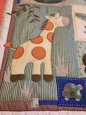 Circo baby crib quilt blanket Jungle Safari Animals Giraffe Elephant Nursery