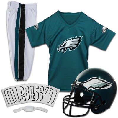 Philadelphia Eagles Kids NFL 7pc Deluxe Football Uniform Set