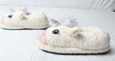 Dearfoams Girl's Slip Resistant Critter Slipper AN3 Unicorn Size US:4-5 UK:3-4