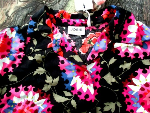 JOSIE NATORI SLEEPSHIRT LOUNGEWEAR BUTTON DOWN LONG SLEEVE RAYON WOVEN S NEW - Bild 5 von 12