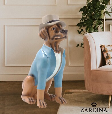 Rupert der Hund - Großer Hund Ornament Skulptur Wohndeko Statue