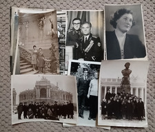 Soviet photo vintage Lot 32x Russian People USSR snapshot set military boy woman