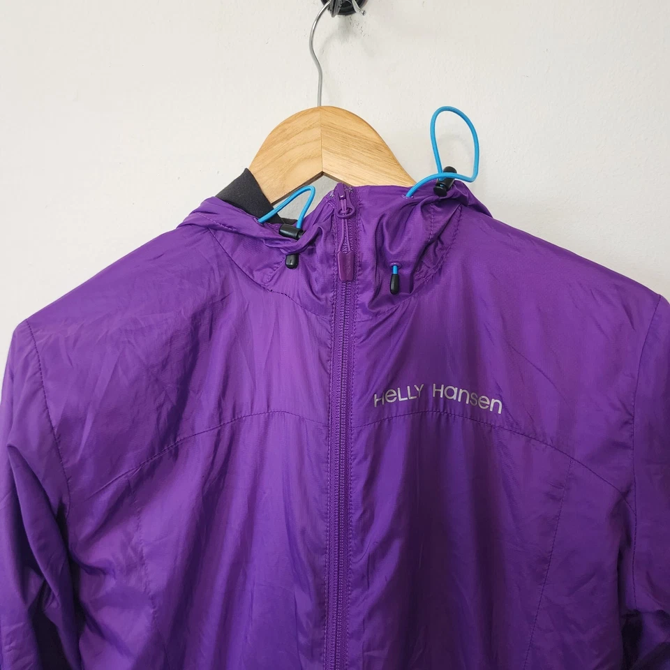 Chaqueta cortavientos para mujer Helly Hansen púrpura Odin XS capucha Foto 4 de 4