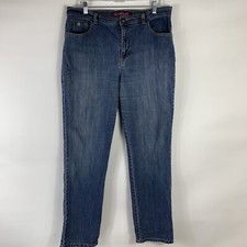 Gloria Vanderbilt Jeans Women's Size 12 Tapered Leg Mid Rise Med Wash Stretch