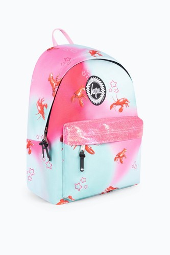 Hype Kids Pink/Mint Green Disco Lobster Iconic Backpack - Picture 3 of 5