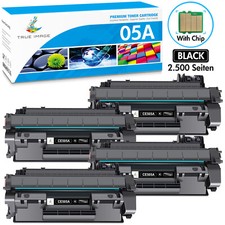 4 Pack Black CE505A Toner Cartridge For HP 05A LaserJet P2035 P2035n P2055dn