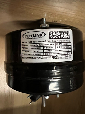 INTERLINK HEATCRAFT Factory Replacement Motor-25318001S-1/15hp-120v-1525rpm-NEW