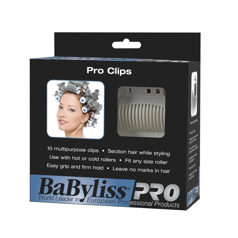 Clips para rodillos BaBylissPRO, 10 unidades #BABPC10 Foto 2 de 3