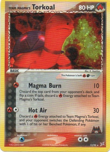 Team Aqua's Crawdaunt 14/95 Ex Team Magma vs Reverse Holo Rare