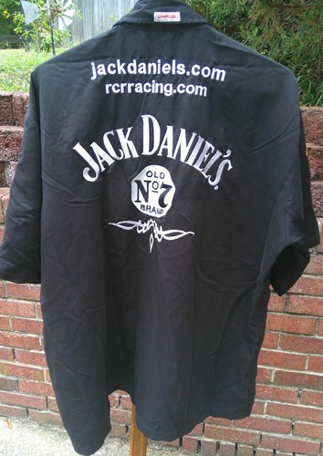 Vintage Clint Bowyer #7 JACK DANIEL'S N. Maglia pit crew 7/RCR corsa indossata - XL - Foto 8 di 14