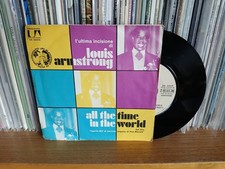 Louis Armstrong -  All the time in the world. Vinile 45 giri, OST 007. UA (1971)