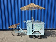 Ice Cream Freezer Bike Trike Cart Shop Display Artisan Market Retro Vintage Look