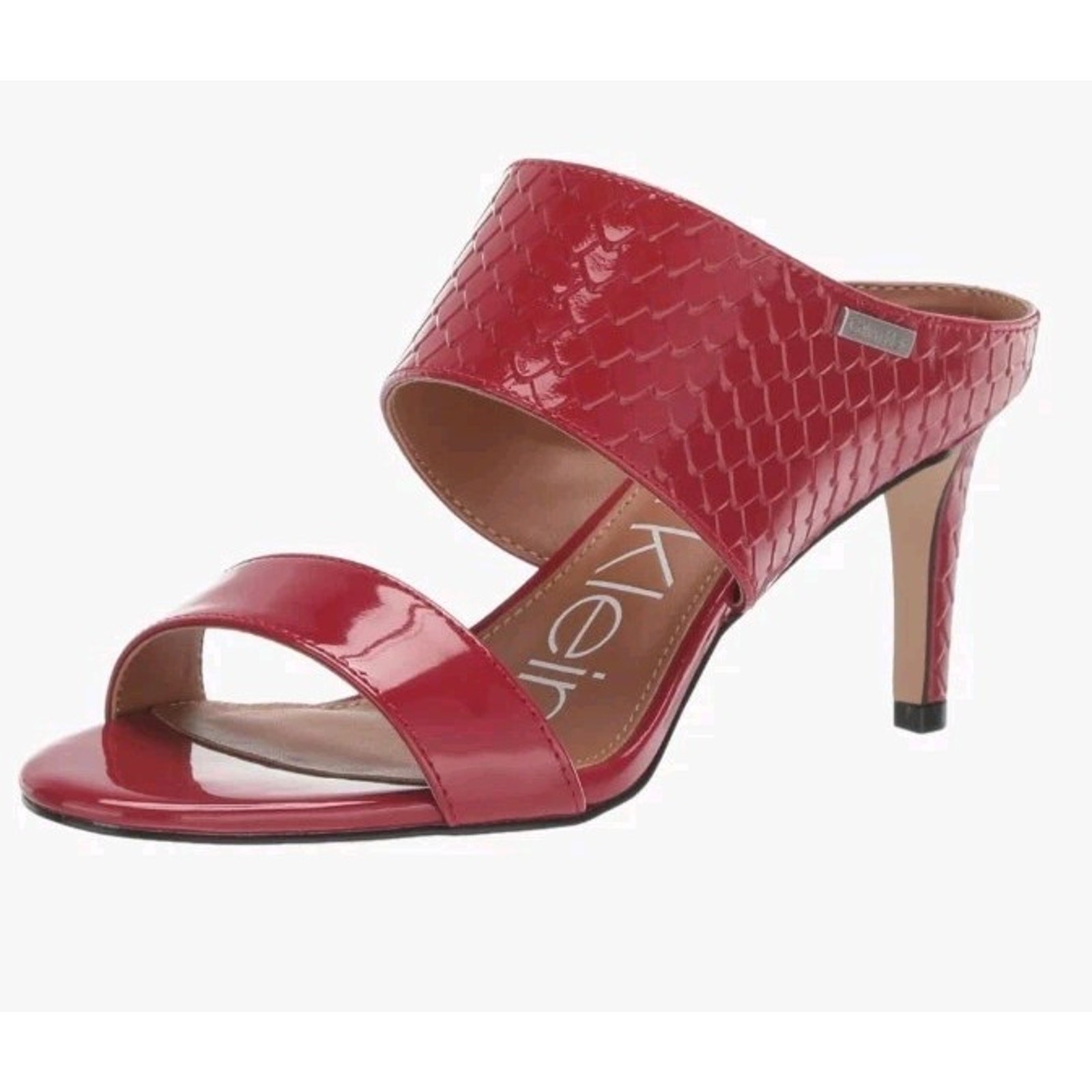 Calvin Klein CECILY Python Cherry Red Patent Leat… - image 17