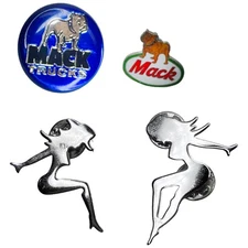 4 Vintage Trucker Pin-backs - Mac Trucks