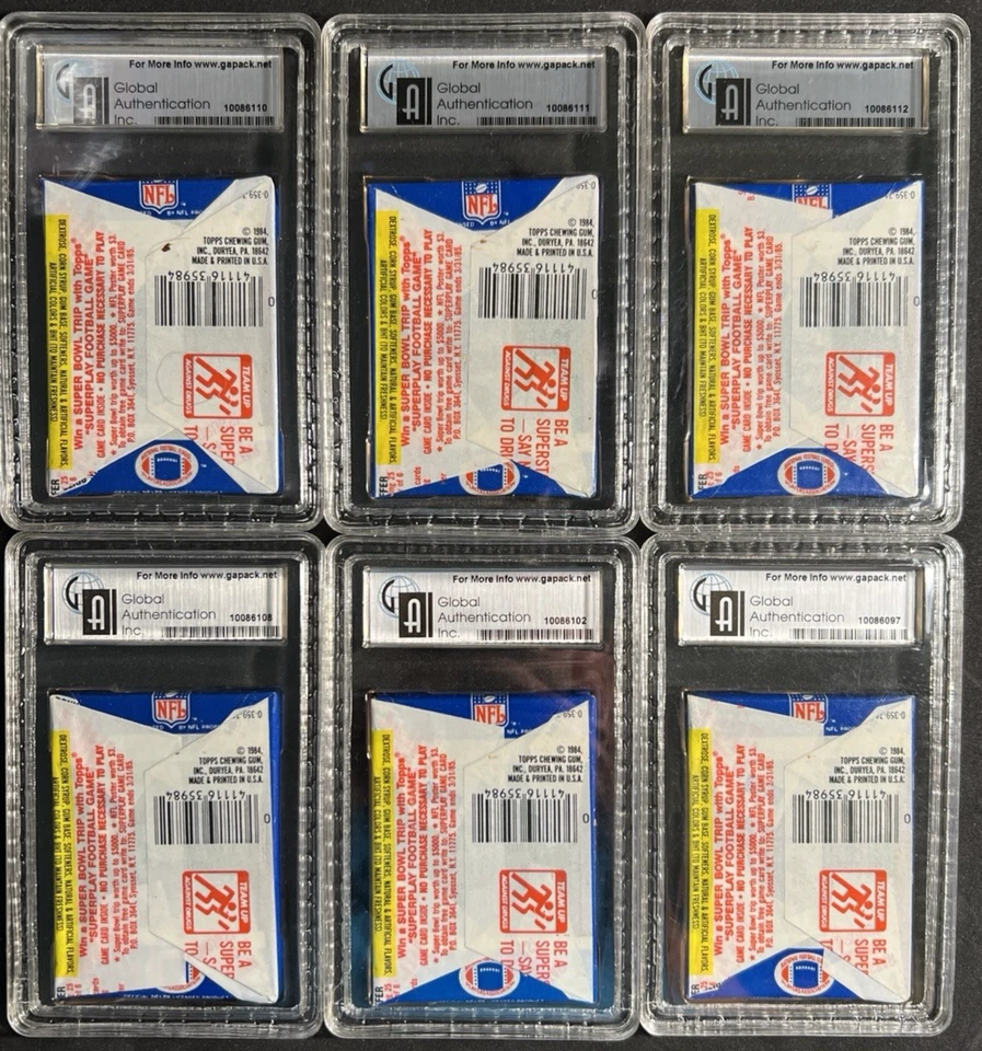 1984 Topps Football Wax Pack GAI 9 - Elway, Marino Rookie RC? FROM A SEALED CASE - Image 2 of 4