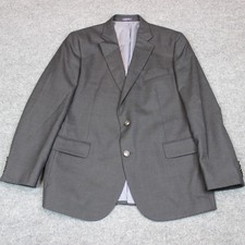 Stafford Sport Coat Blazer 44R Gray Classic Fit Wool Two Button Jacket