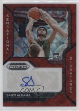 2021-22 Panini Prizm Draft Picks Choice Red 37/88 Santi Aldama #SS-SAA Auto 1b8