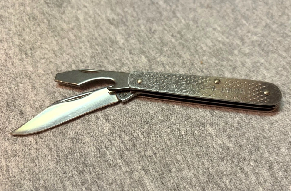 Cuchillo de bolsillo What A Knife Camillus 2 hojas 3 pulgadas Cuchillo What-A de colección Nueva York EE. UU. Foto 4 de 4