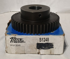 Martin S1248 Spur Gear 14.5 Degree Steel 48 Tooth 1 1/4 in Bore New Open Box