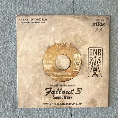 Fallout 3 Soundtrack 7'' Vinyl EP 45 RPM Stereo Galaxy News Radio 2008