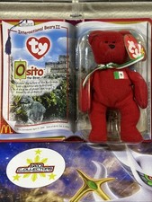 TY Teenie Beanie Babies 2000 International Bears II Osito The Bear