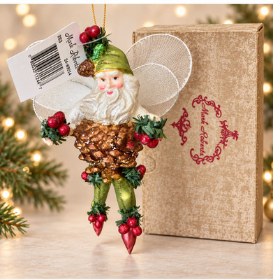 Mark Roberts Pinecone Fairy Christmas Ornament 7.  24-69014 Box Tag Retired