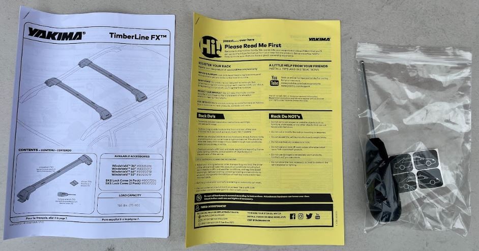 Yakima Timberline FX Load Bar Tower Set Large