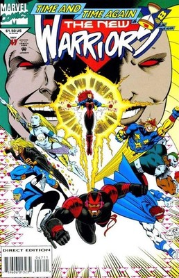 New Warriors (1990) #  47 (8.0-VF) Sphinx vs. Sphinx, With Cards 1994