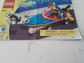 LEGO Instructions Only SpongeBob SquarePants Heroic Heroes of the Deep 3815