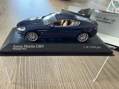 Minichamps 1/43 Aston Martin DB9 Midnight Blue Diecast Scale Model Car
