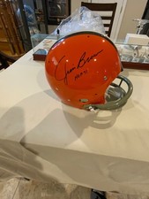 Jim Brown Signed Full Size TK Throwback Helmet Browns Steiner sports cert.