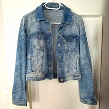 Zara Damen Jeansjacke Blau Gr. 36 Kurz Denim ...