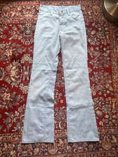 Vintage 60s 70s Sears Put On Shop Perma Prest Light Blue Corduroy Pants Boys