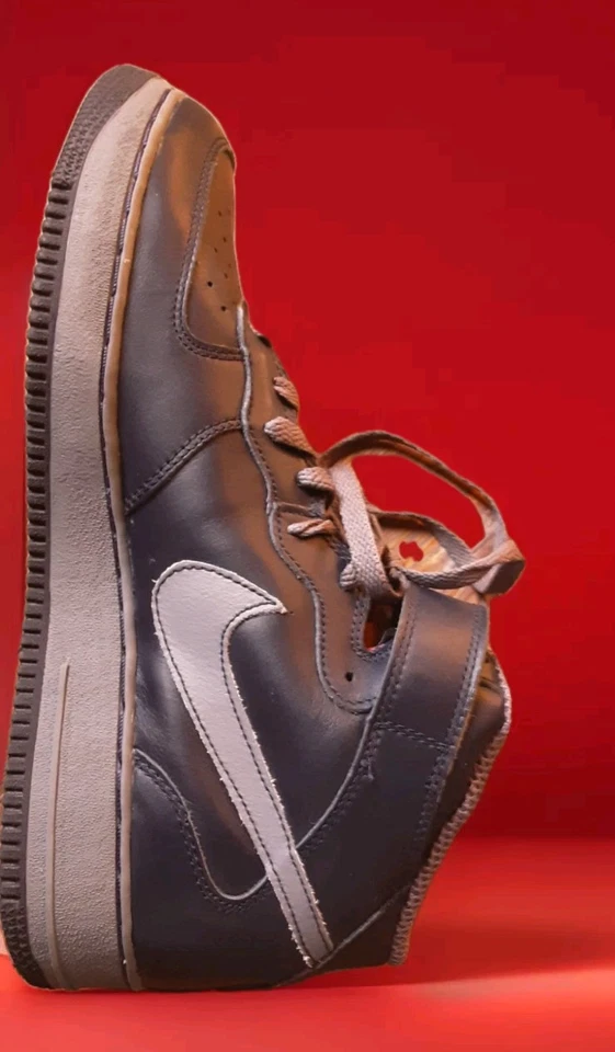 Rare New Nike Air Force 1 Mid SC Obsidian/Cool Grey - Image 2 of 4