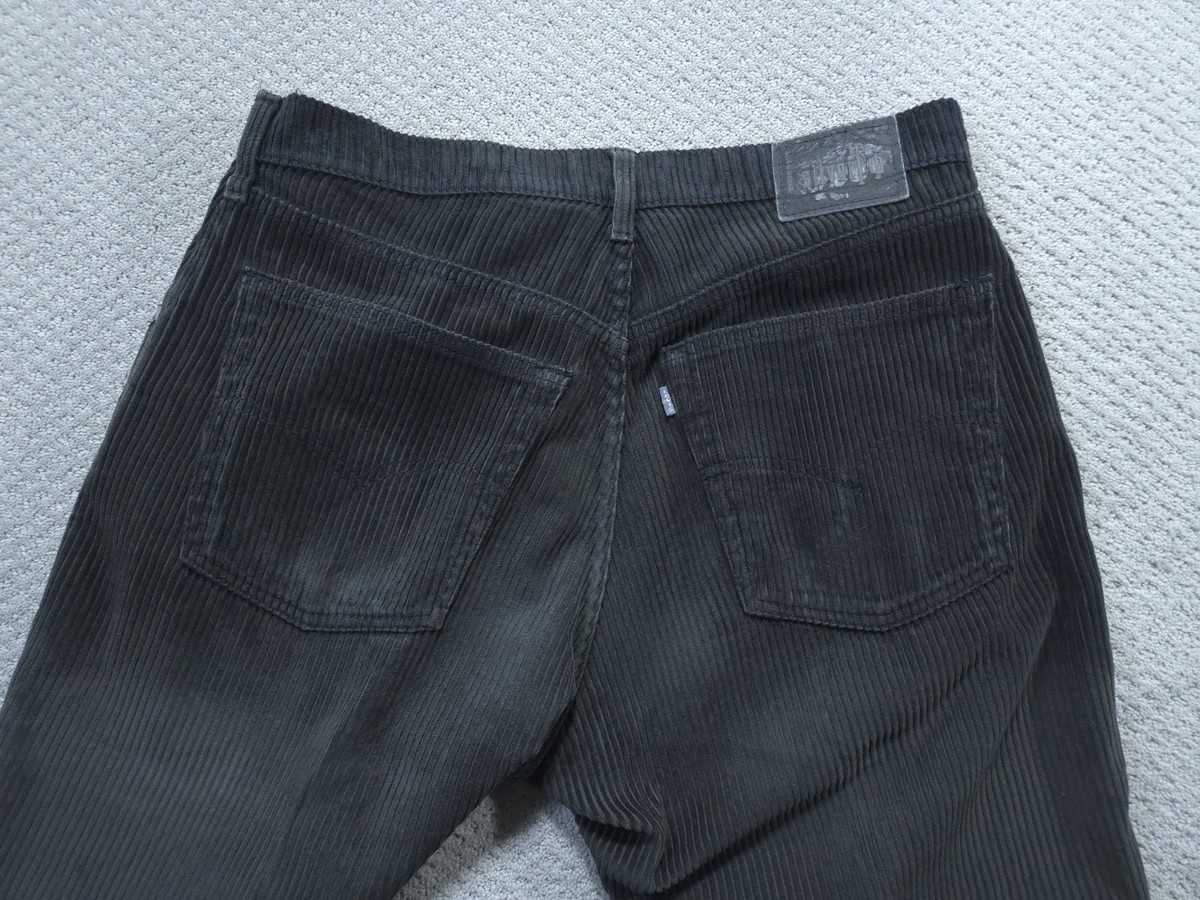 Levis SilverTab Baggy Corduroy Pants Mens 32x30 Brown Vintage 90s