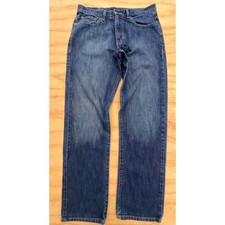 Calvin Klein Jeans Mens 32 Relaxed Straight Easy Fit Medium Wash Blue Denim