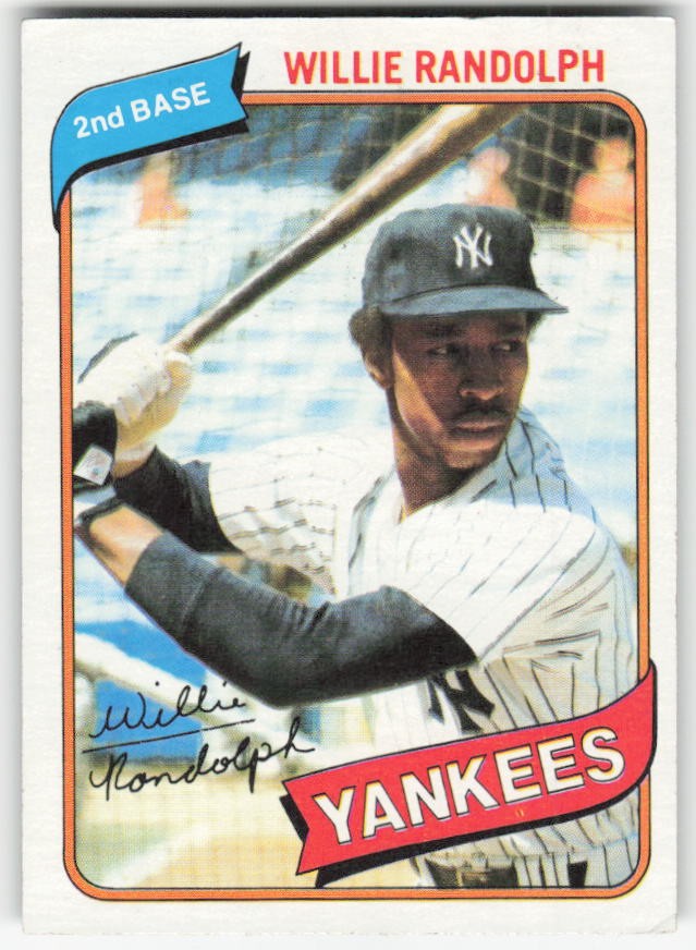 1980 Topps Willie Randolph #460 New York Yankees
