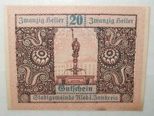 N°26V BANKNOTE OSTERREICH GUTSCHEIN 1920