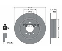2 St. Bremsscheibe Pro Textar 92042303 FüR Bmw 5Er