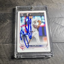 Jhoan Duran Signed 2022 Topps Rookie Card Auto - Minnesota Twins IP Autograph RC. rookie card picture