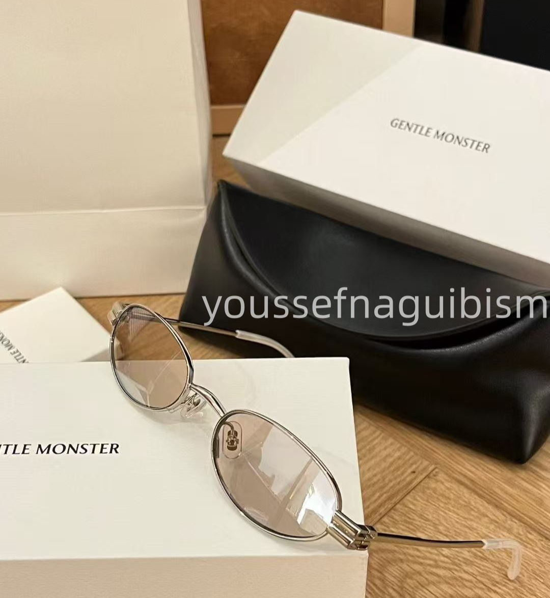 2026 GentleMonster Sunglasses Lolos 02(BR) Silver Frame Gray