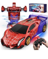 Spider Transform RC Car Toys with Eye Underbody Lights, 2.4GHz Remote
