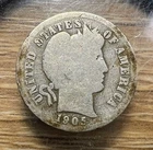 1905-S Barber Dime - Actual Coin Shown - Free Shipping & Tracking INV#610