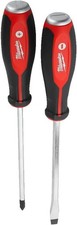 Milwaukee Set of 2 Magnetic Screwdrivers Black Red 4932471872