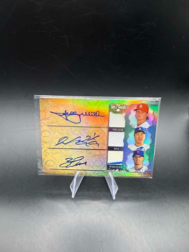 2013 Triple Threads Zack Wheeler Miller Ryu RC ROOKIE Auto Relic #/27 HOF SP