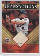 2003 Topps Traded & Rookies Transactions Bat Relics Tsuyoshi Shinjo #TT-SH 0v1