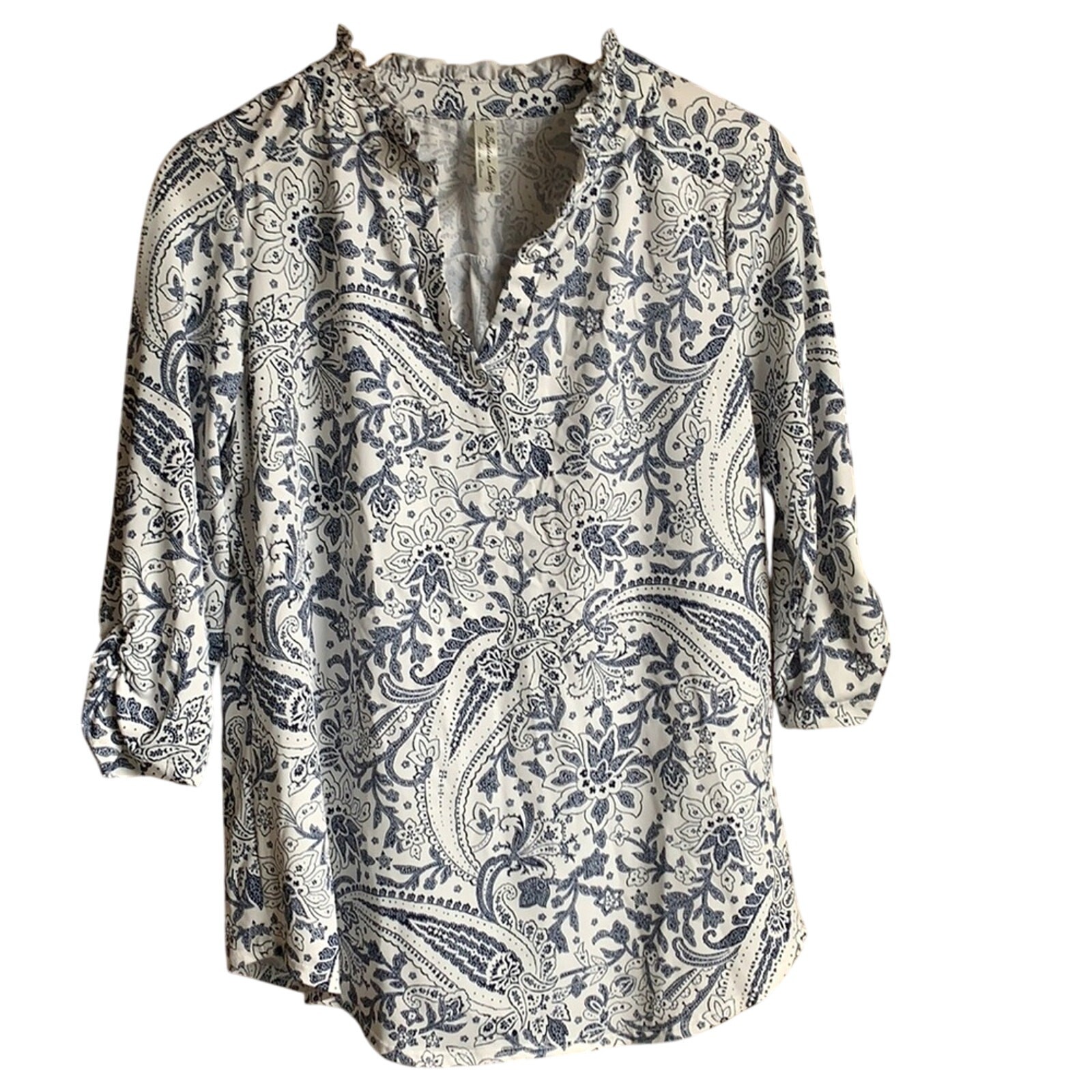 Perceptions Size Medium paisley pullover blouse. - image 1