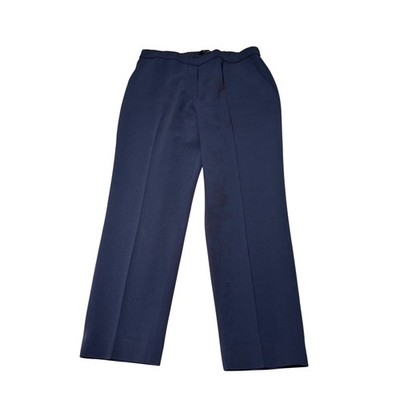 Theory Treeca Pull On Admiral Crepe Pants Navy Blue Straight Leg Women 8 W30 L25